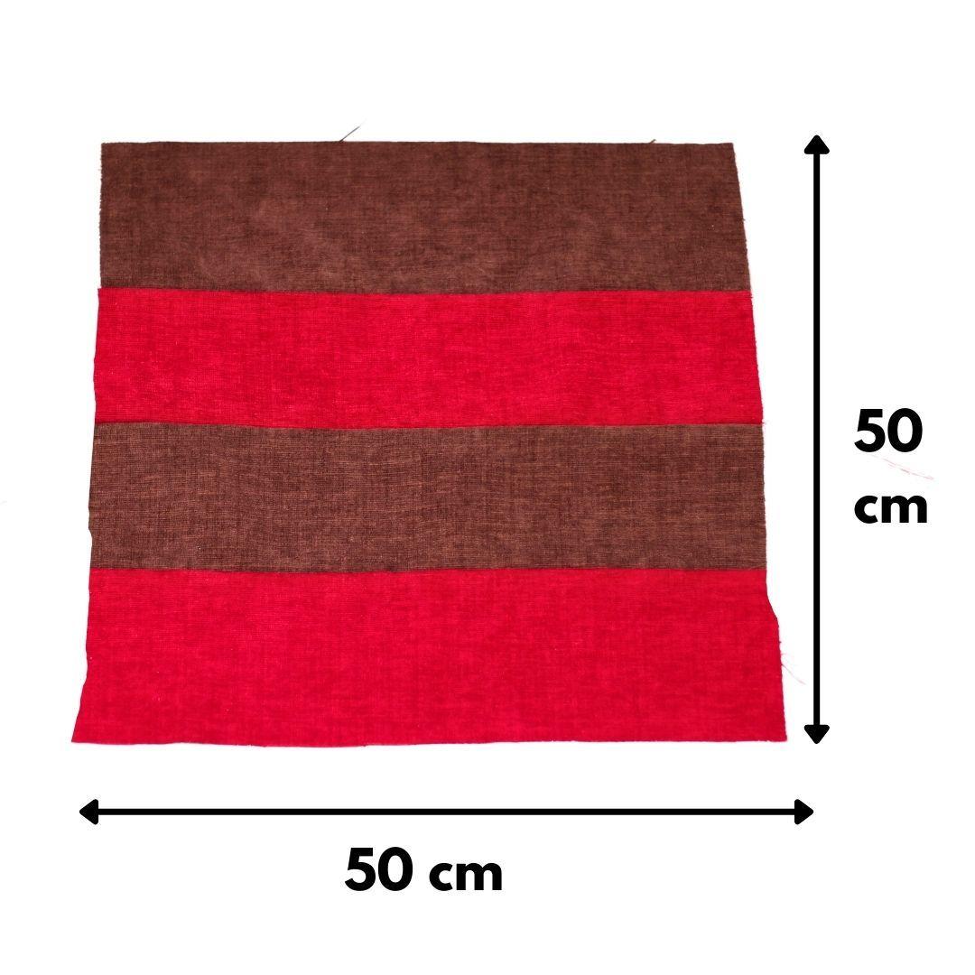 Funda Cojín Rayen Rojo Café Altea 50x50 cm-1
