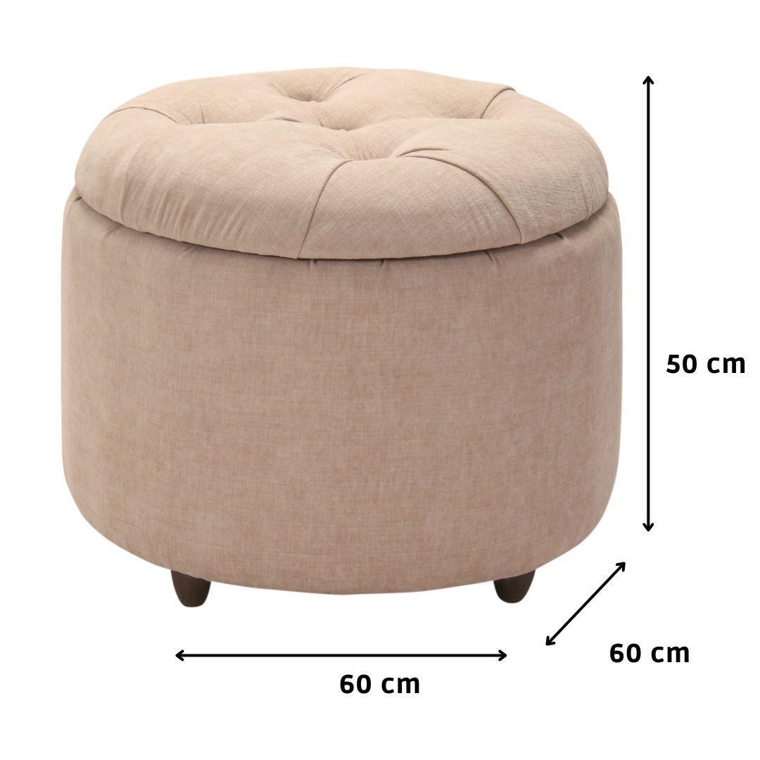 Pouf Baúl Zoe Arena Altea 60x60x50 Cm Máxima Design-5
