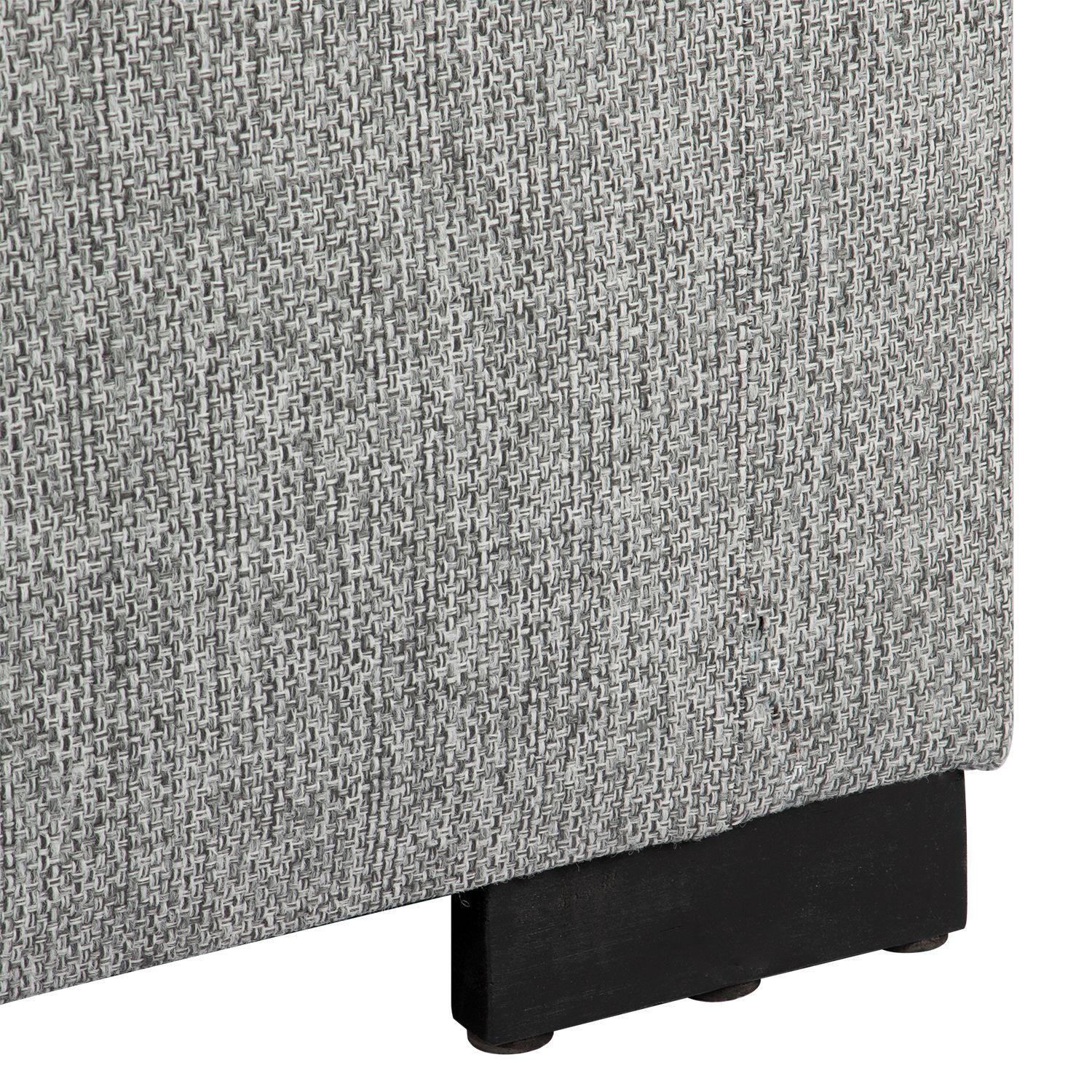 Banqueta con Baúl Leyzy Gris-Claro Omega 40X55X105 cm Máxima Design-4