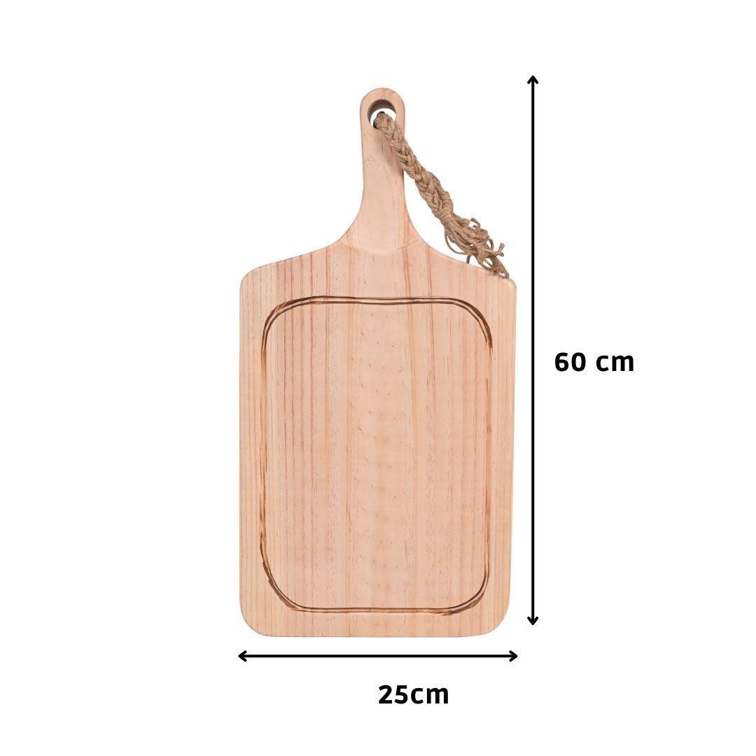 Tabla de Cortar Grande Madera 60x25x5 cm Hecho a Mano Máxima Design-3