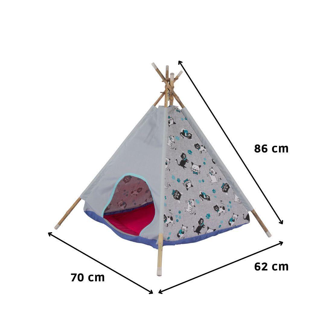 Carpa Tipi Gato 80x70x60 cm Máxima Design-2