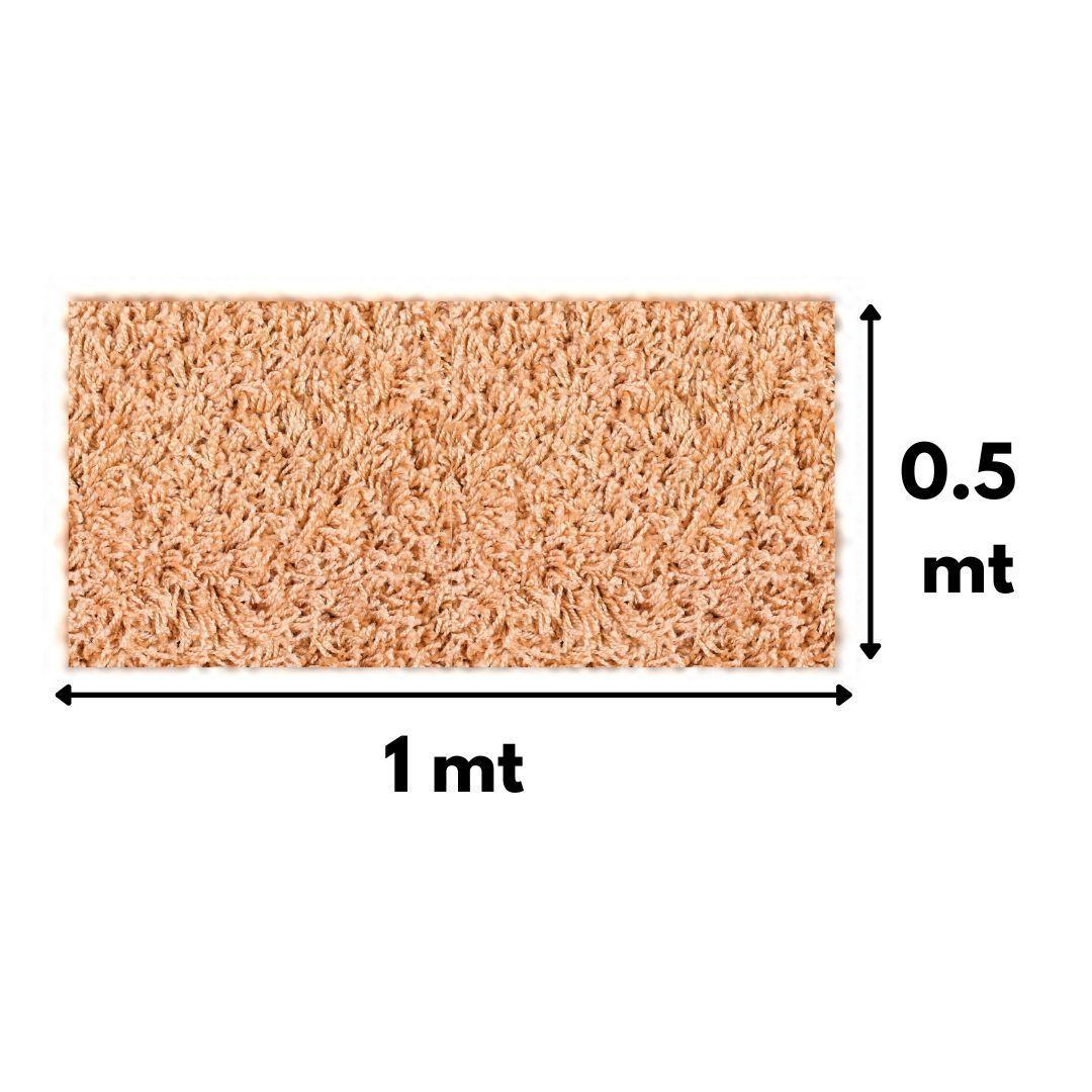 Alfombra Beige Fluff 50x100 cm-3
