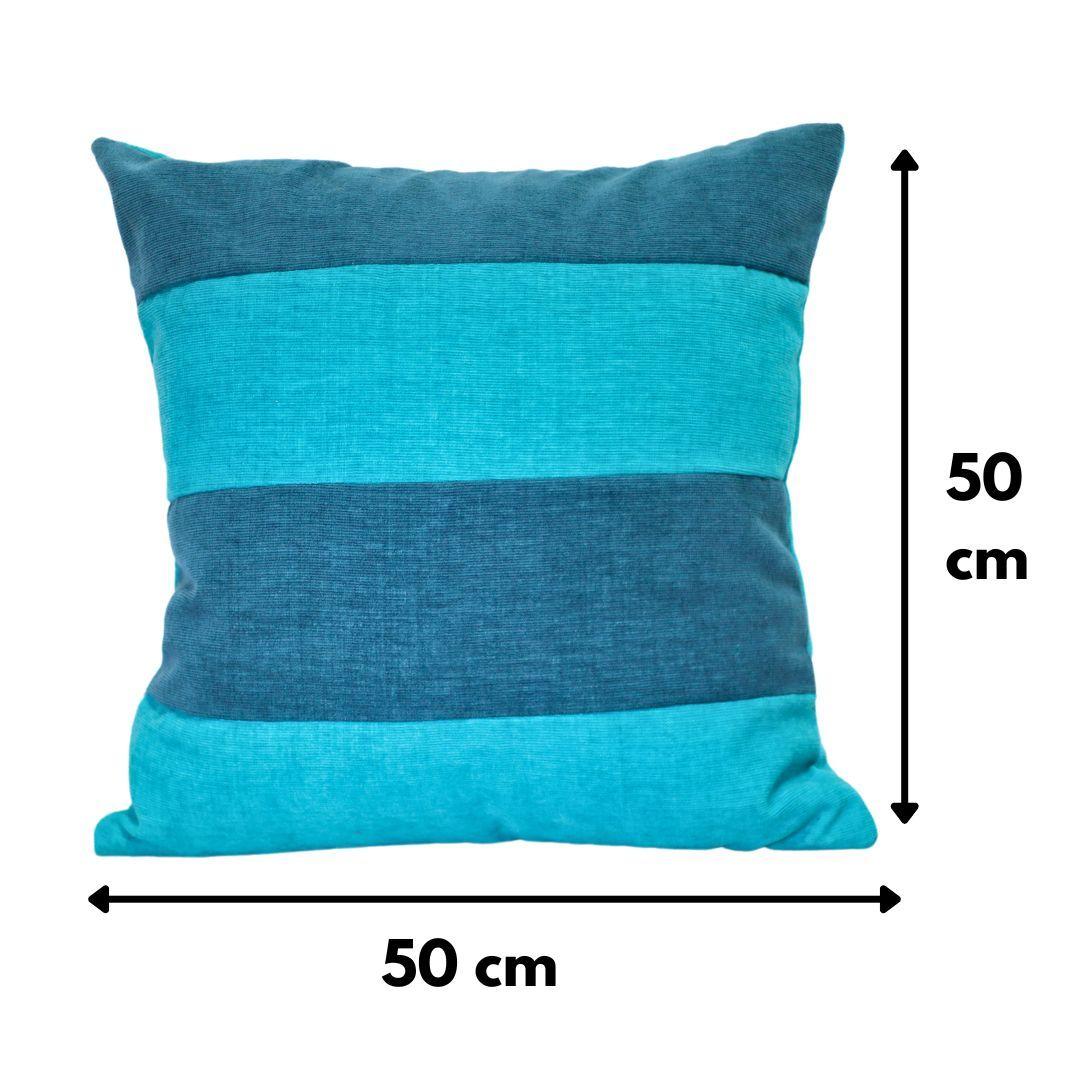 Cojín Rayen Azul Turquesa Altea 50x50 cm-3