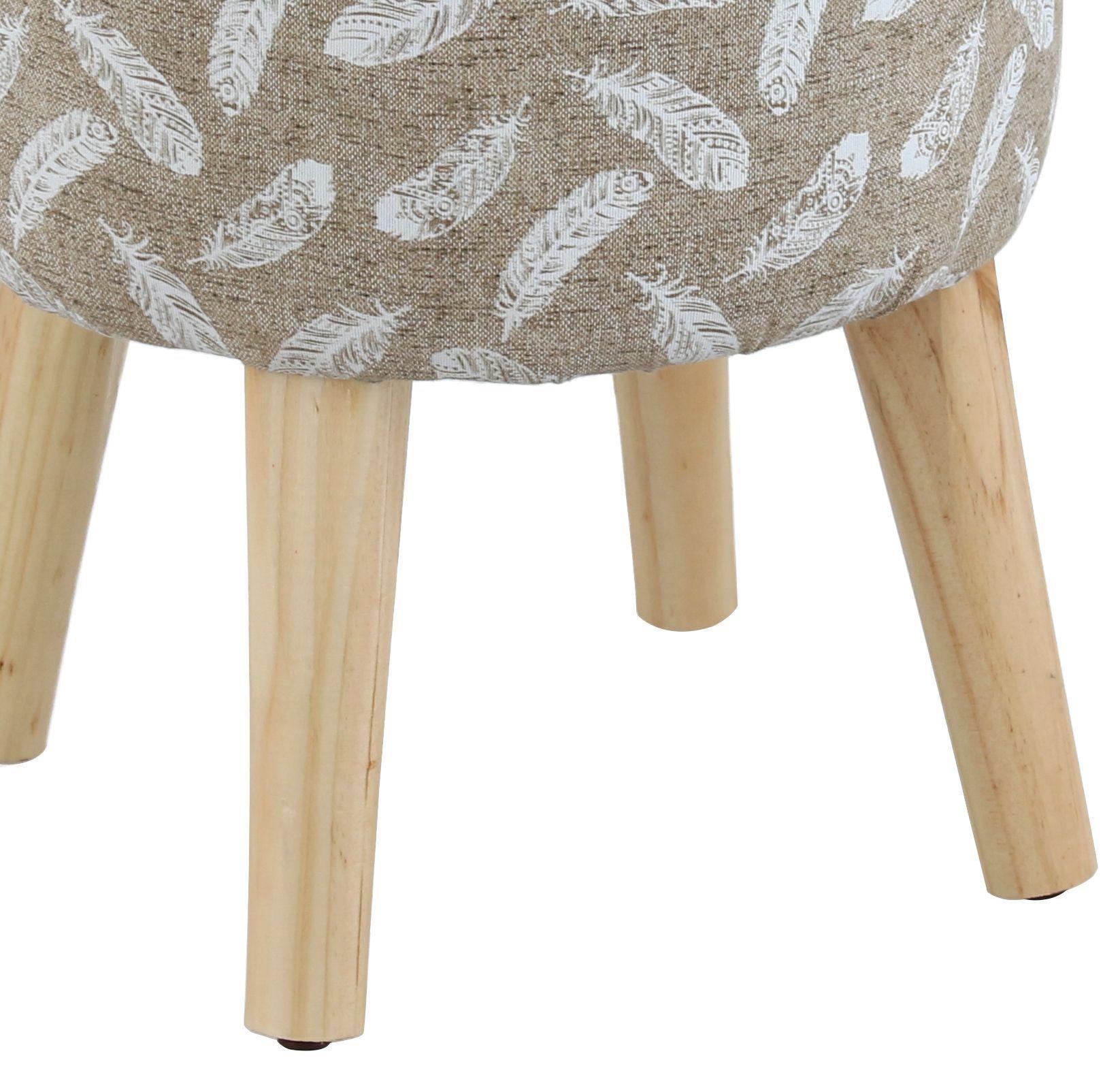 Pouf Bird Pluma 35x35x45 Cm Máxima Design-3