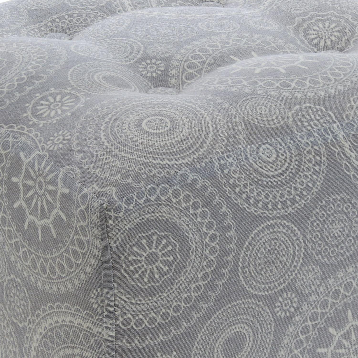 Pouf Alemania Mándala 42x42x43 Cm Máxima Design-5