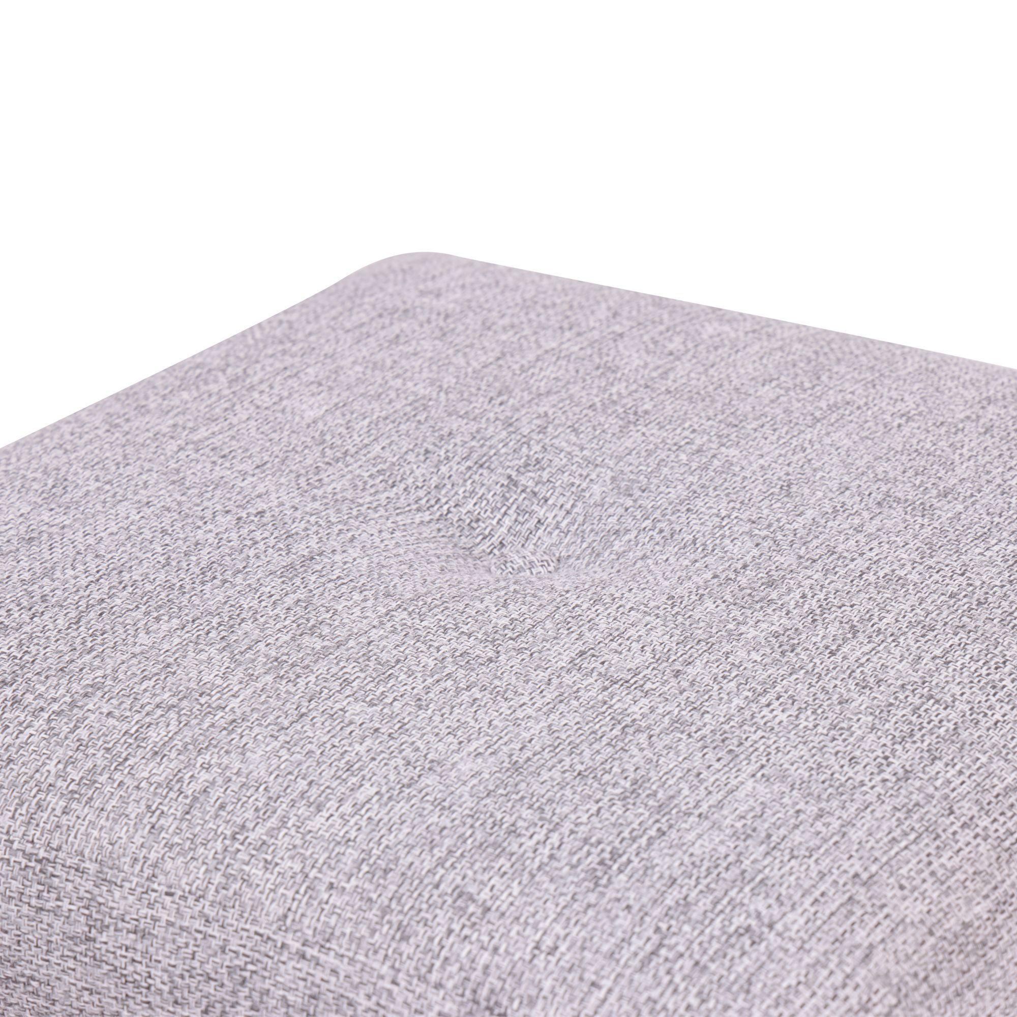 Pouf Emilia con Baúl Gris Claro Omega 45x45x46 Cm Máxima Design-3