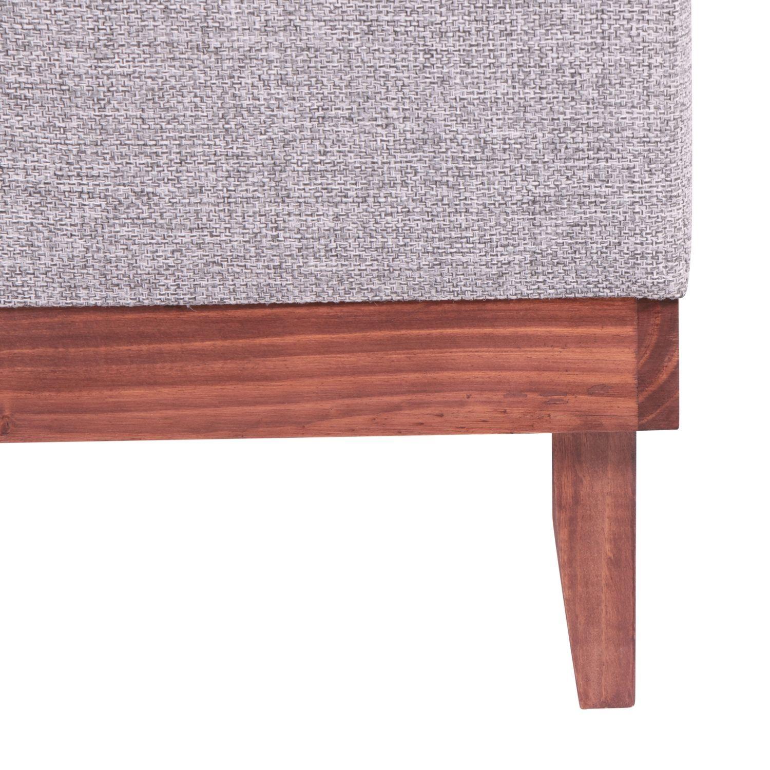 Pouf Emilia con Baúl Gris Claro Omega 45x45x46 Cm Máxima Design-5