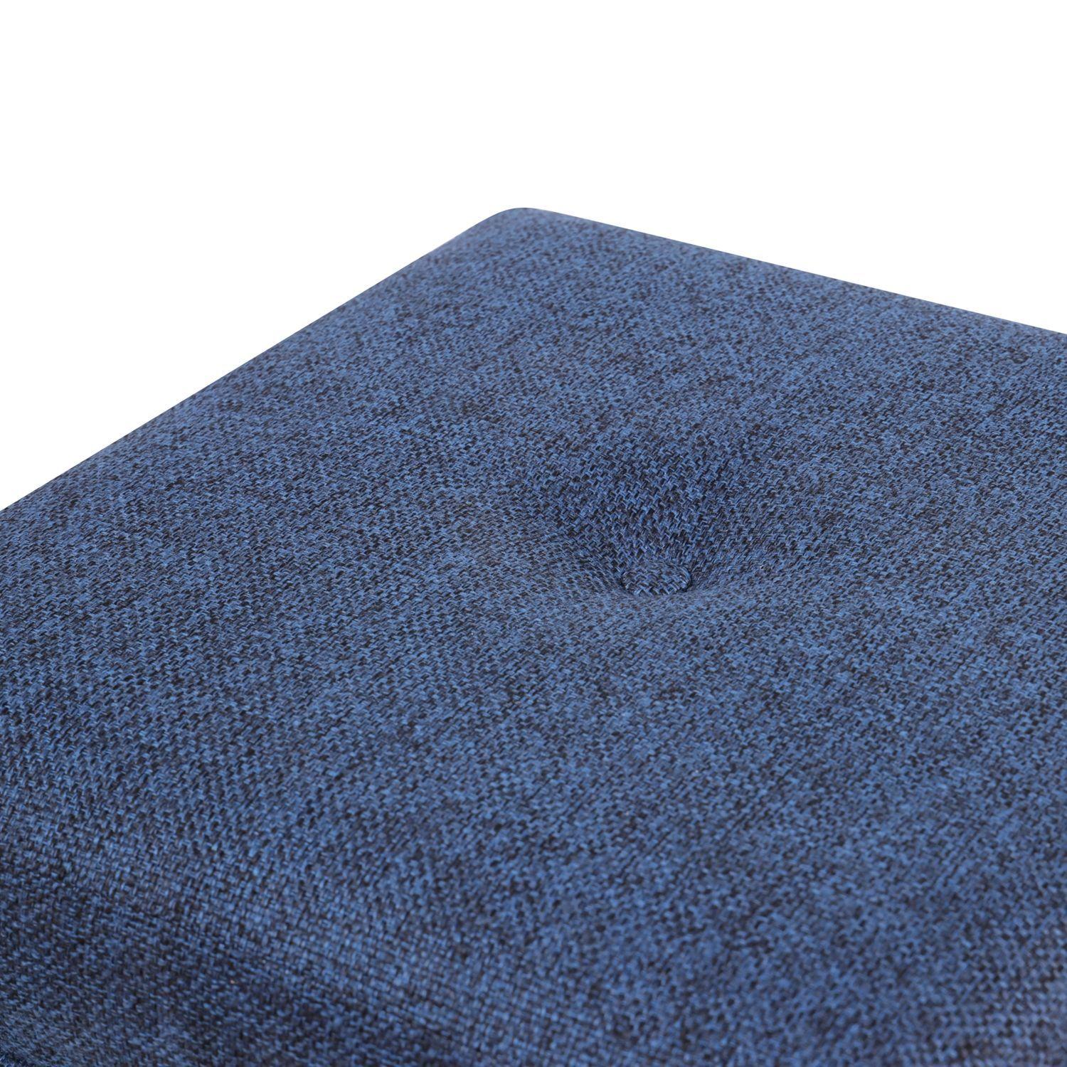 Pouf Emilia con Baúl Azul Omega 45x45x46 Cm Máxima Design-4