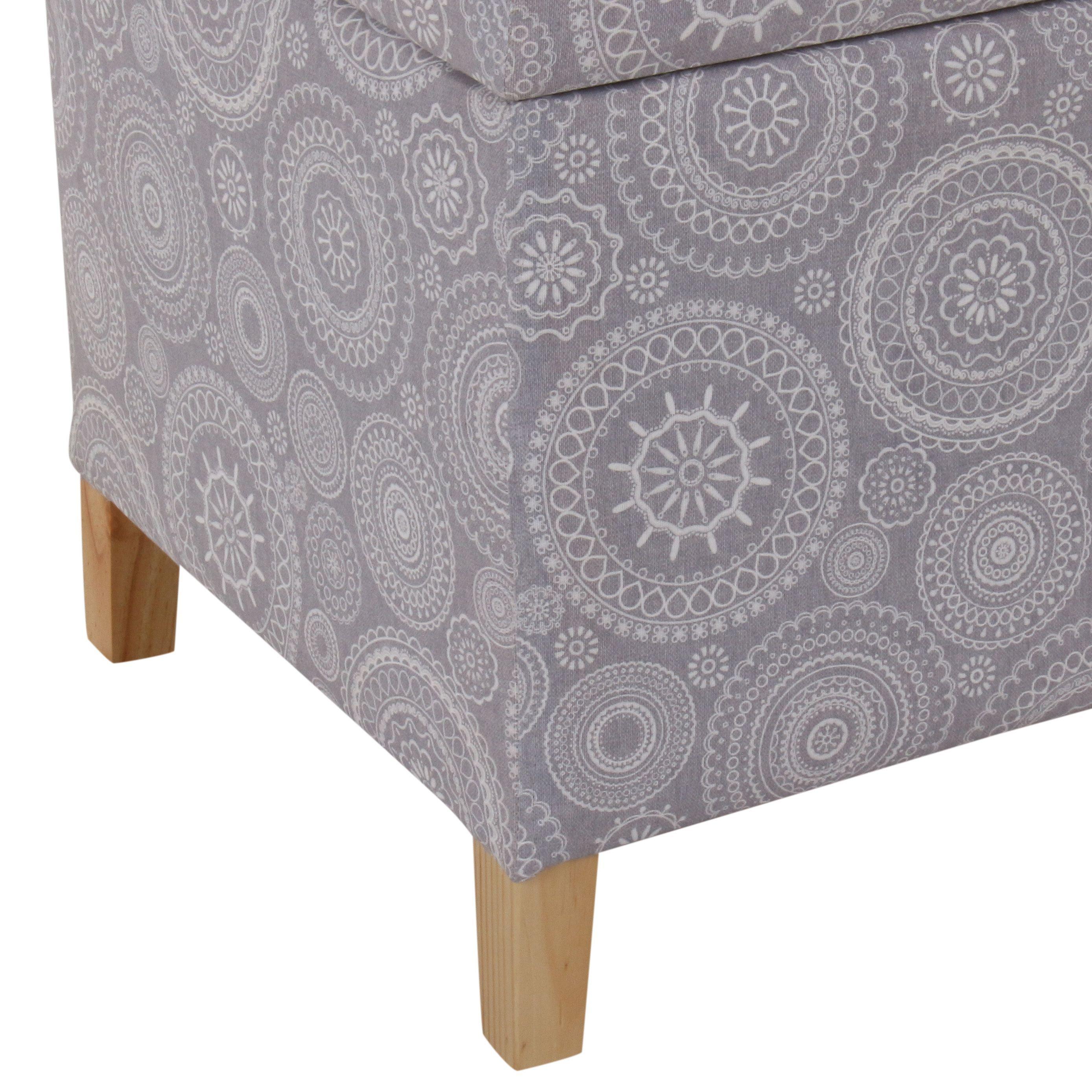 Pouf Baúl Rucato Mándala Estampado 46x46x50 cm Máxima Design-5