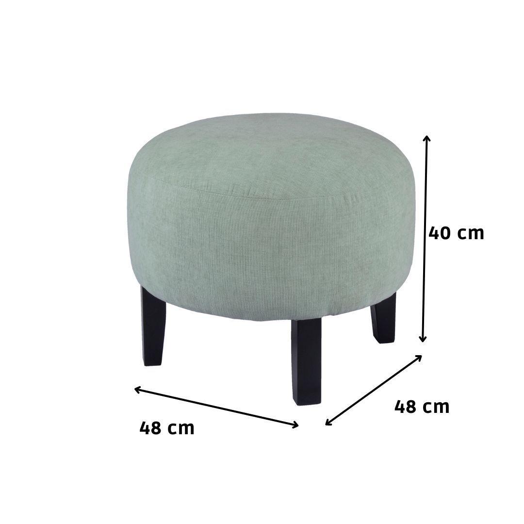 Pouf Jack Verde Claro Altea 48x48x40 cm Máxima Design-2