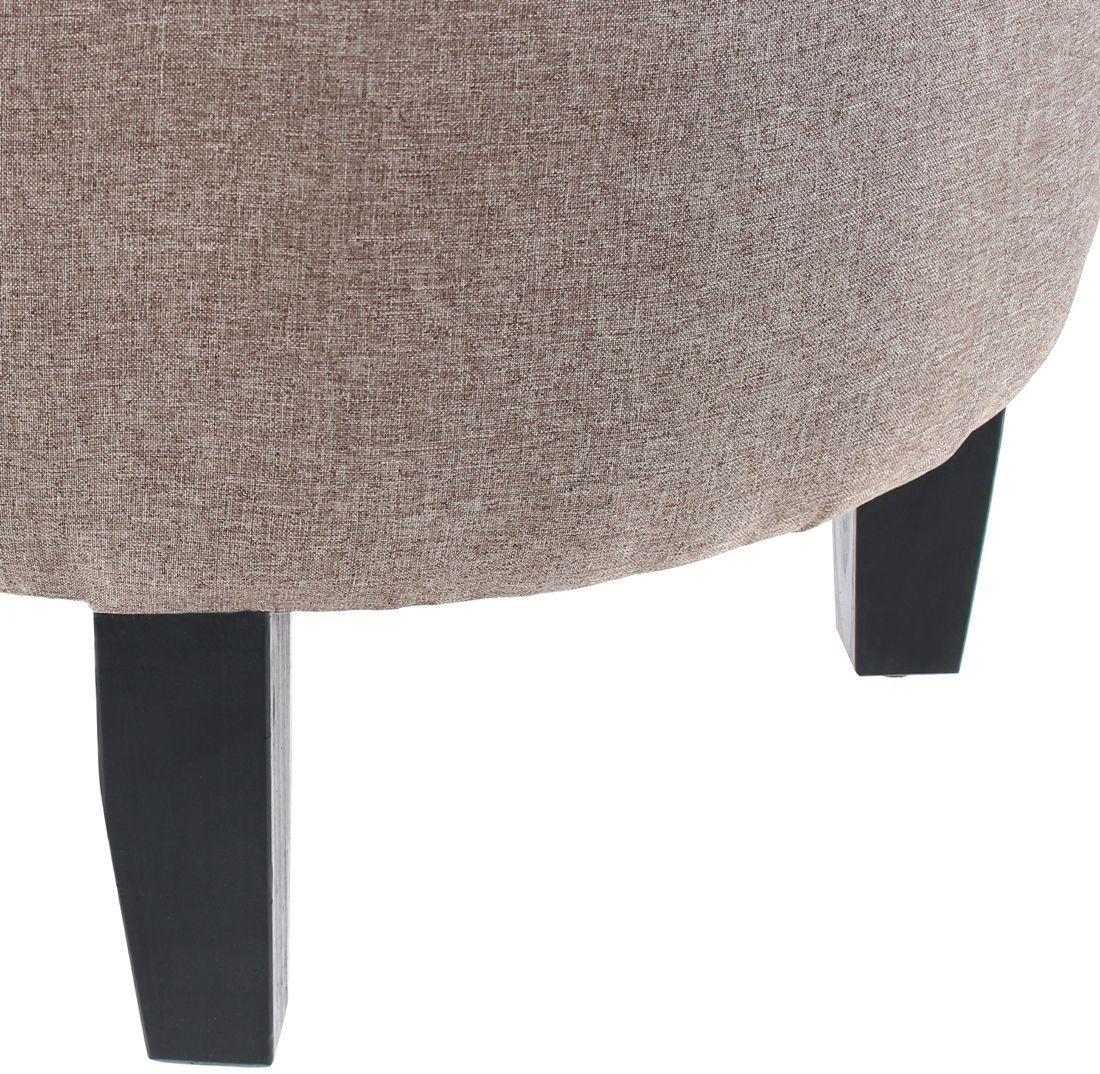 Pouf Jack Beige 48x48x40 cm de Máxima Design -4