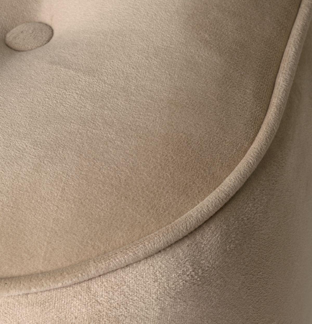 Pouf Máxima Beige Felpa 55x45x45 cm Máxima Design-5