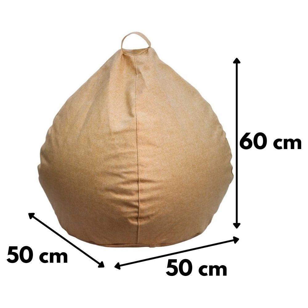 Pouf Pera Infantil Beige Omega 60x50x50-4