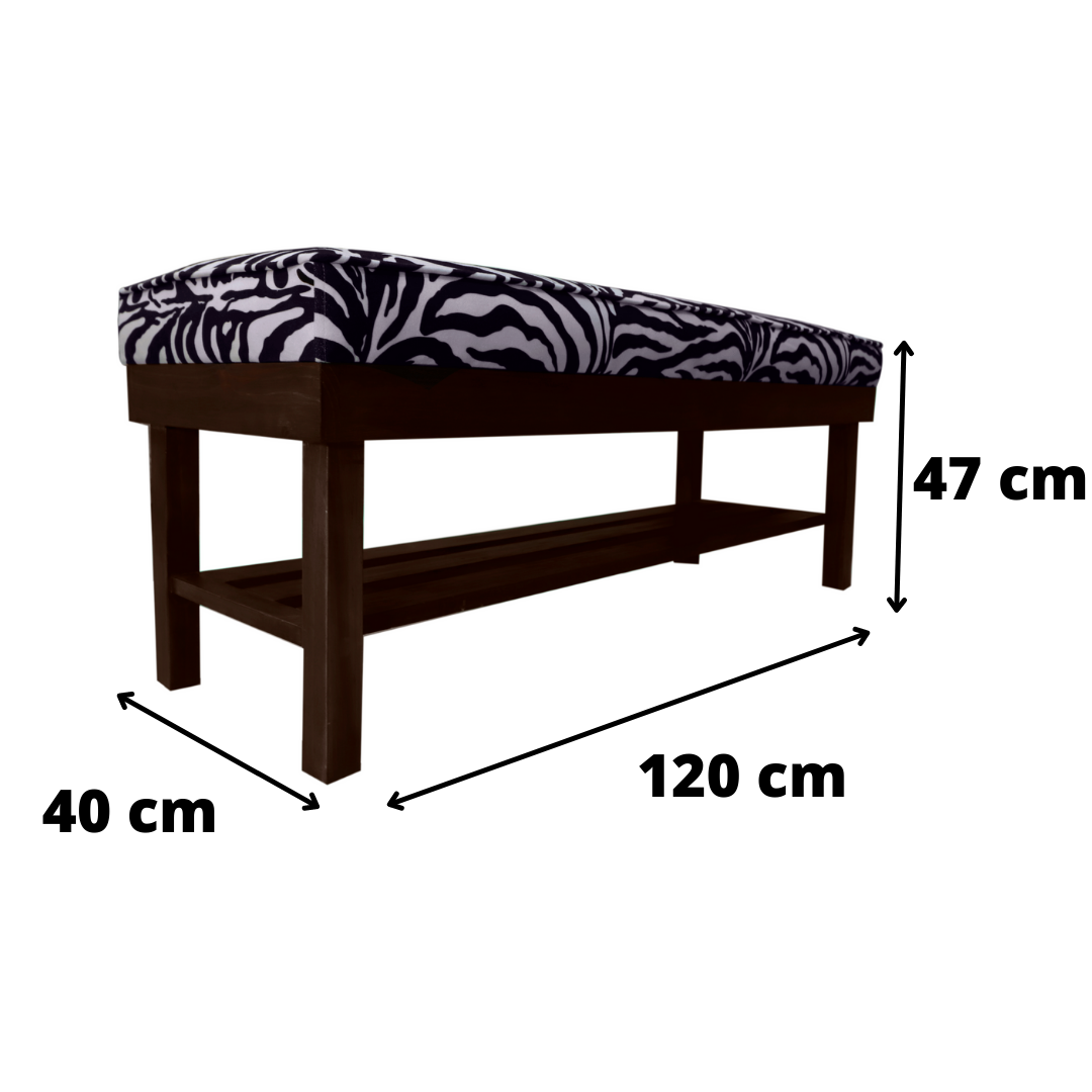 Banqueta Estampado Andrés 120x40x47 cm Máxima Design-3
