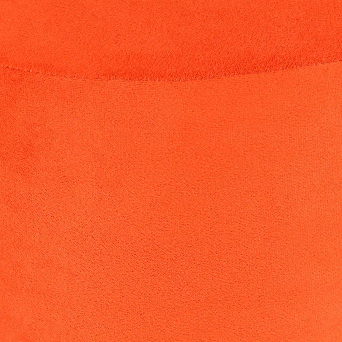 Pouf Bird Naranjo Felpa 35x35x45 cm Máxima Design-4