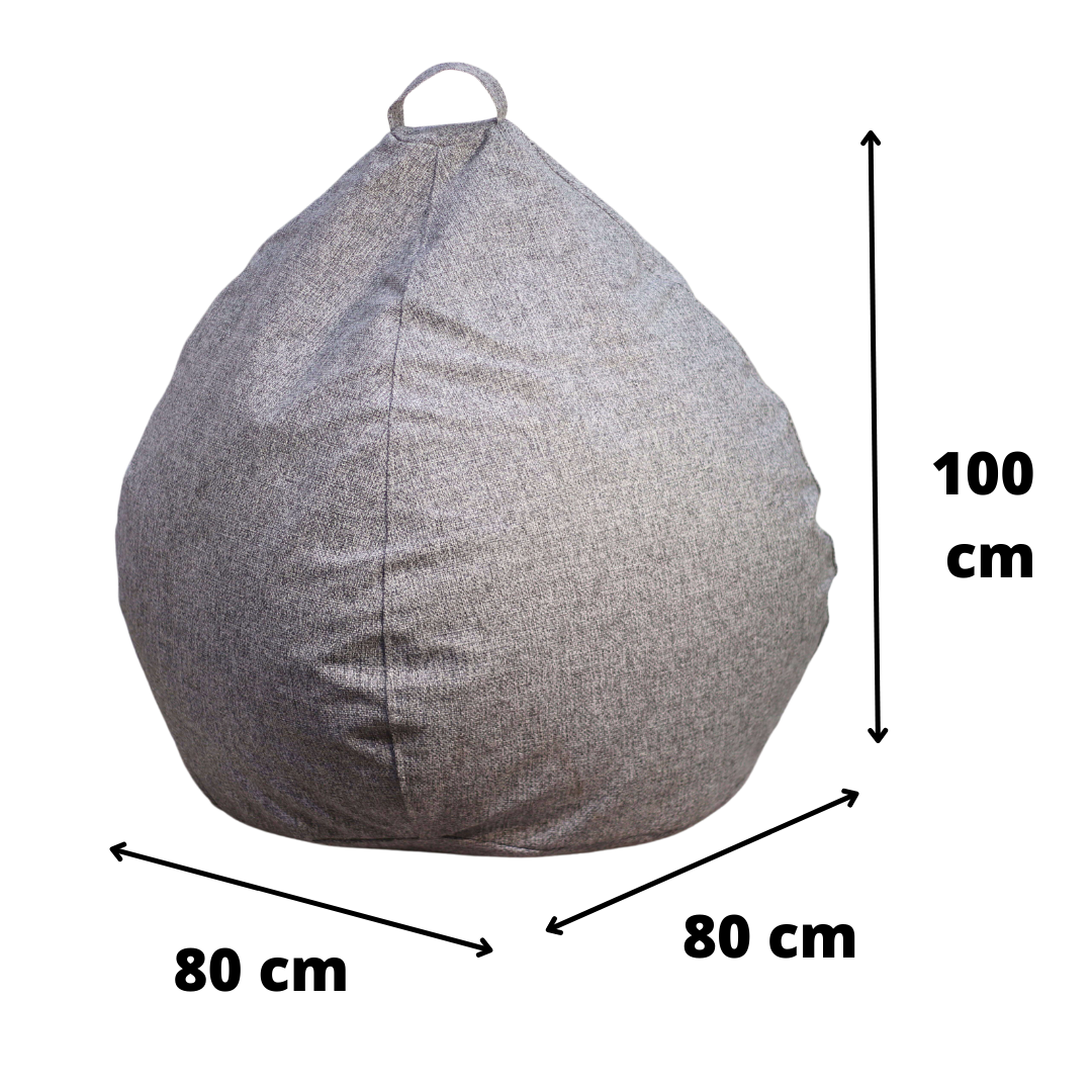 Pouf Pera Gris omega 100x80x80 Máxima Design-2