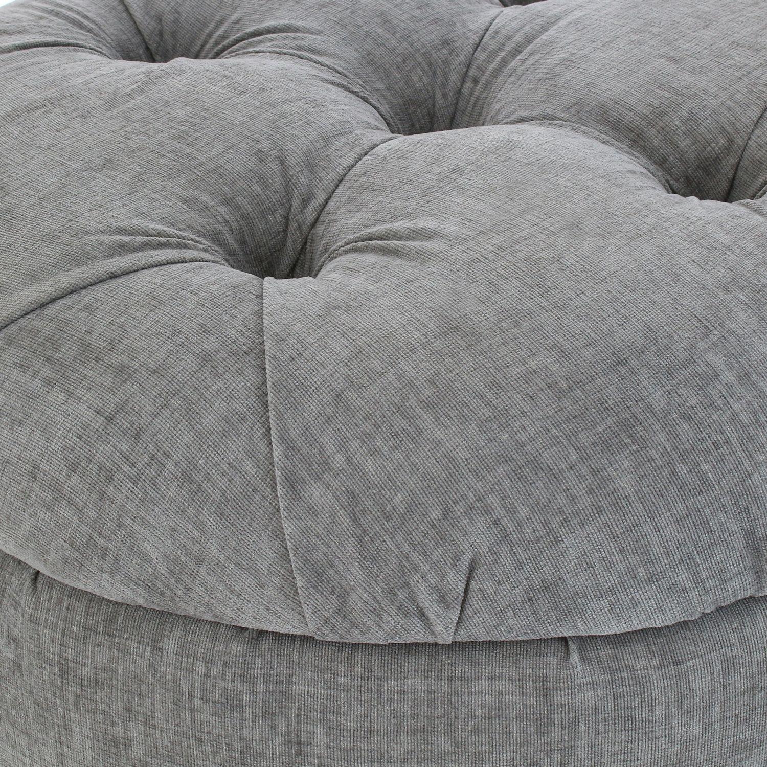 Pouf Baúl Zoe Gris Claro Altea 60x60x50 Cm Máxima Design-2
