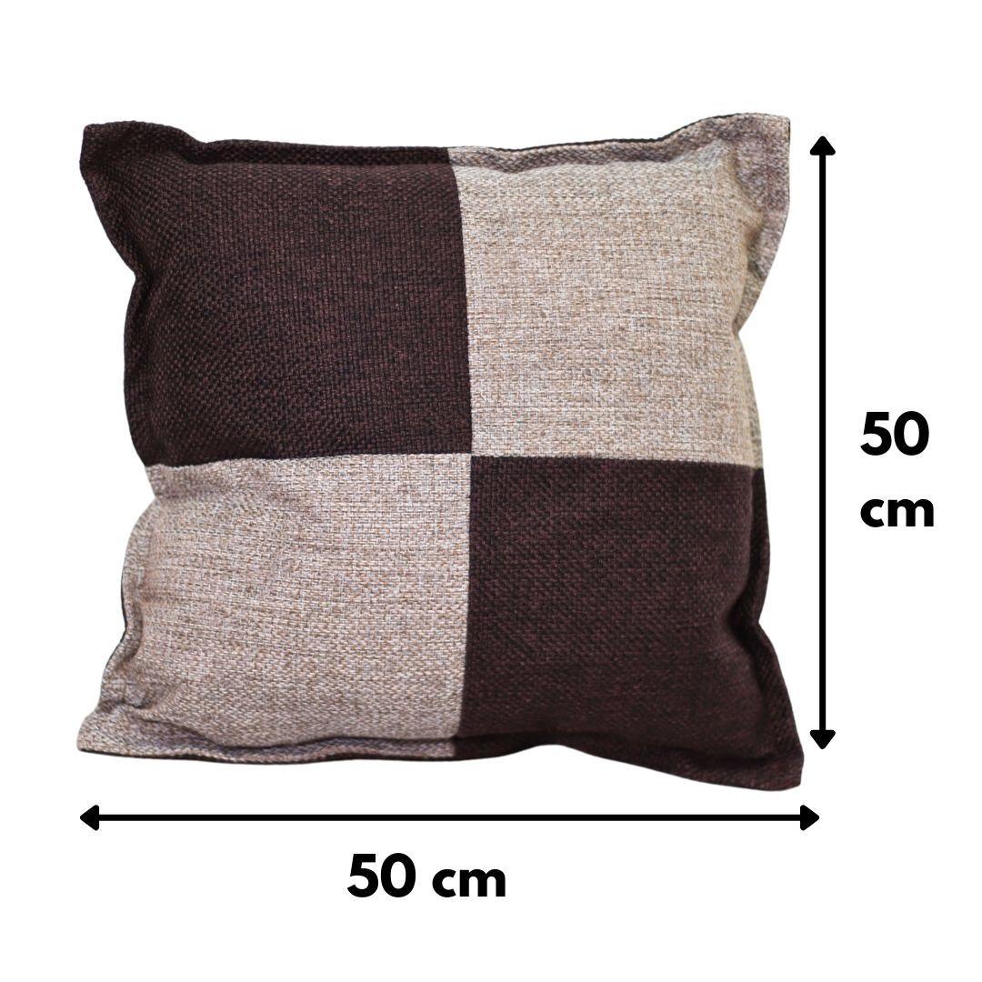 Cojín Gabriela Café Moro Gris-Beige Omega 50x50 cm-3