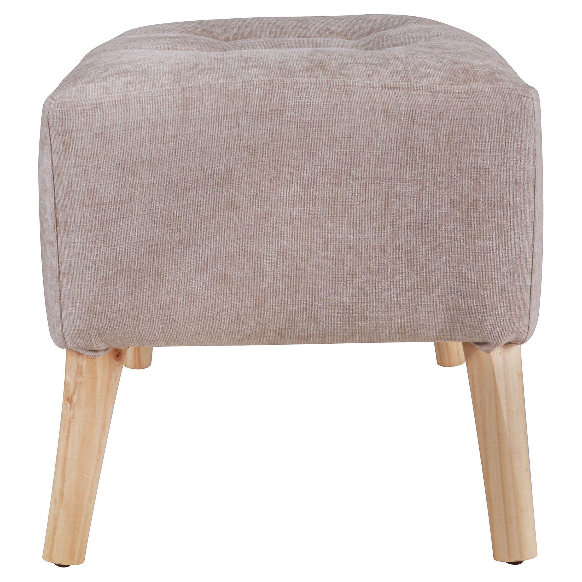 Pouf Petrum Beige Altea 62x42x42 cm Máxima Design-3