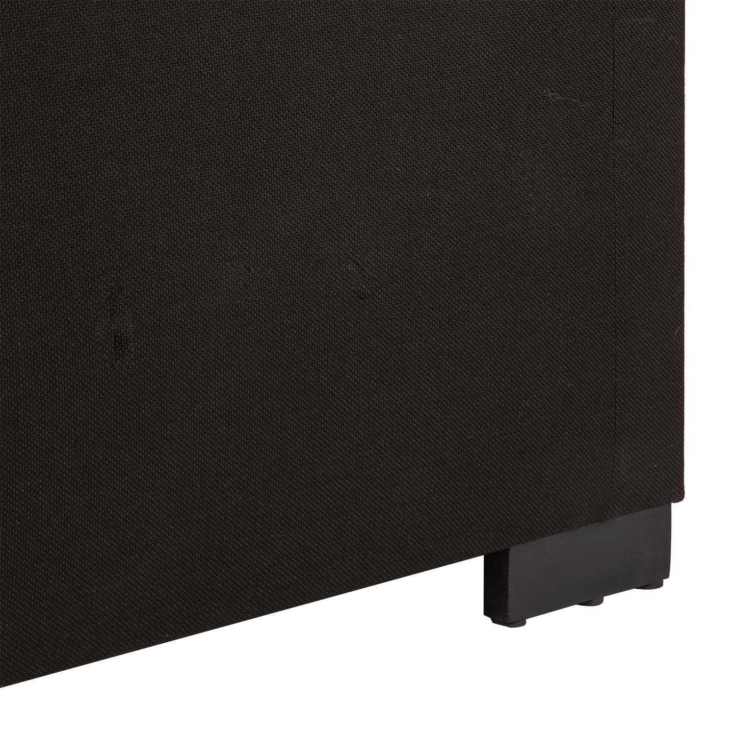 Banqueta con Baúl Leyzy Negro Delta 40X55X105 cm Máxima Design-4