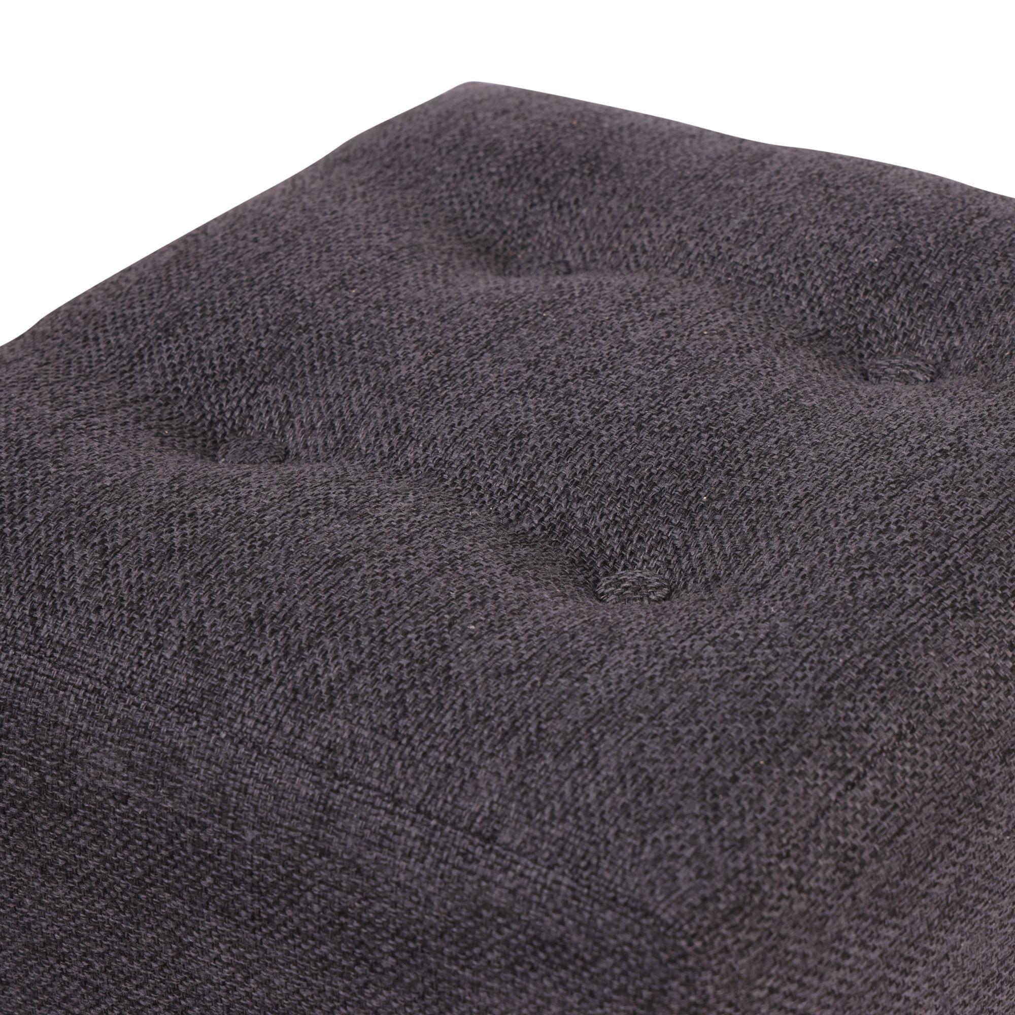 Pouf Alemania Grafito Omega 42x42x43 cm Máxima Design-2