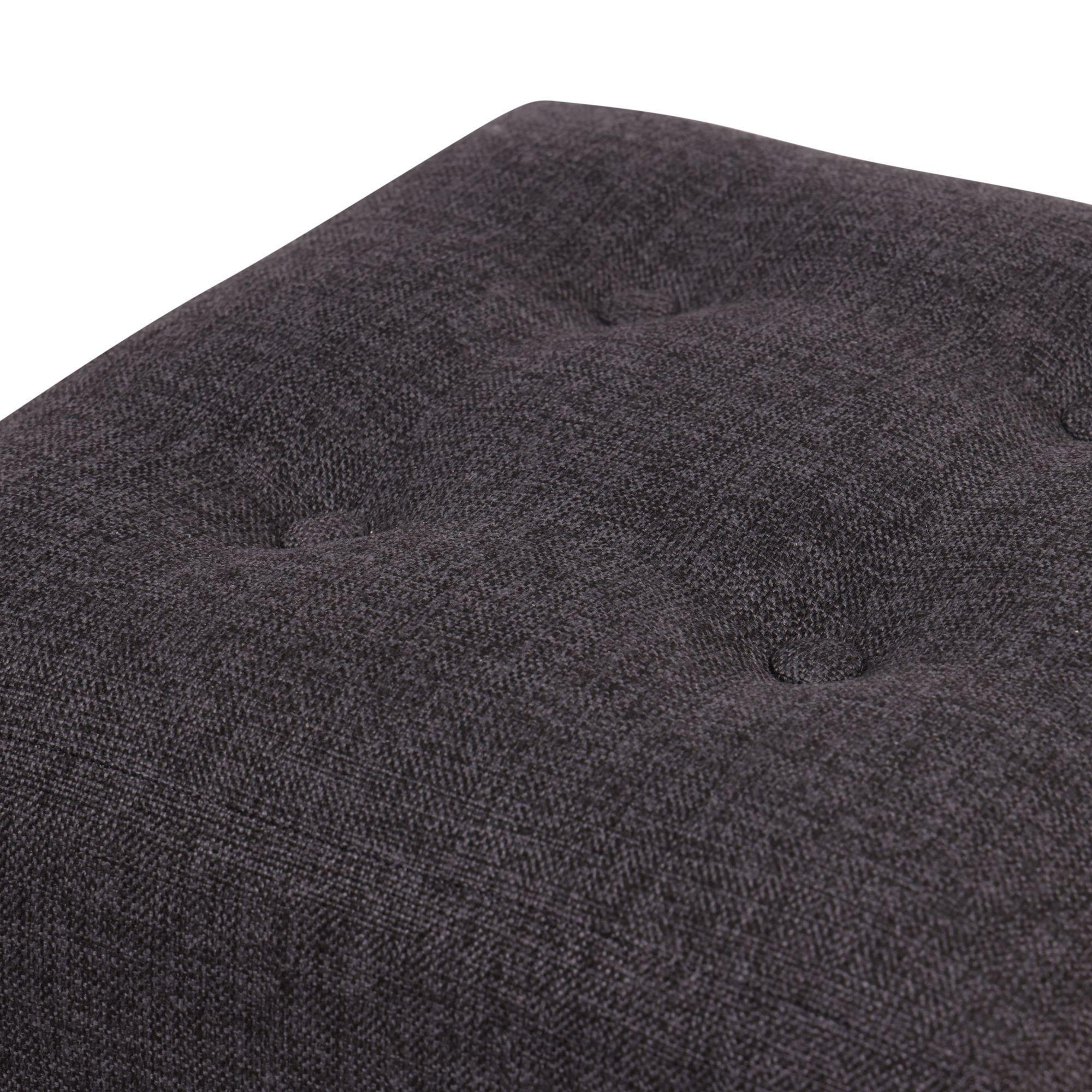Pouf Alemania Gris Negro Omega 42x42x43 cm Máxima Design-2