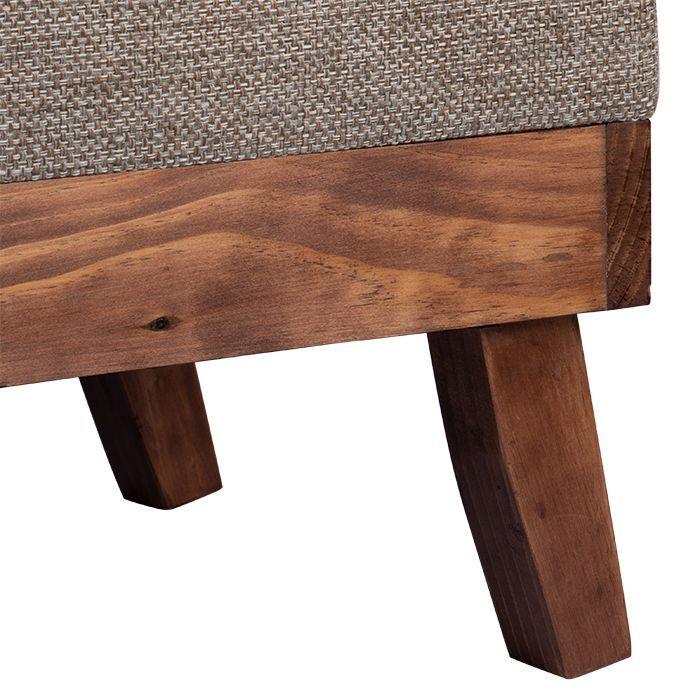 Banqueta con Baúl Incy Gris-Beige Omega 120x40x50 cm Máxima Design-4