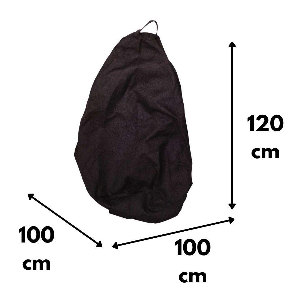 Funda Pouf Pera Café Moro Omega 100x120x120-3