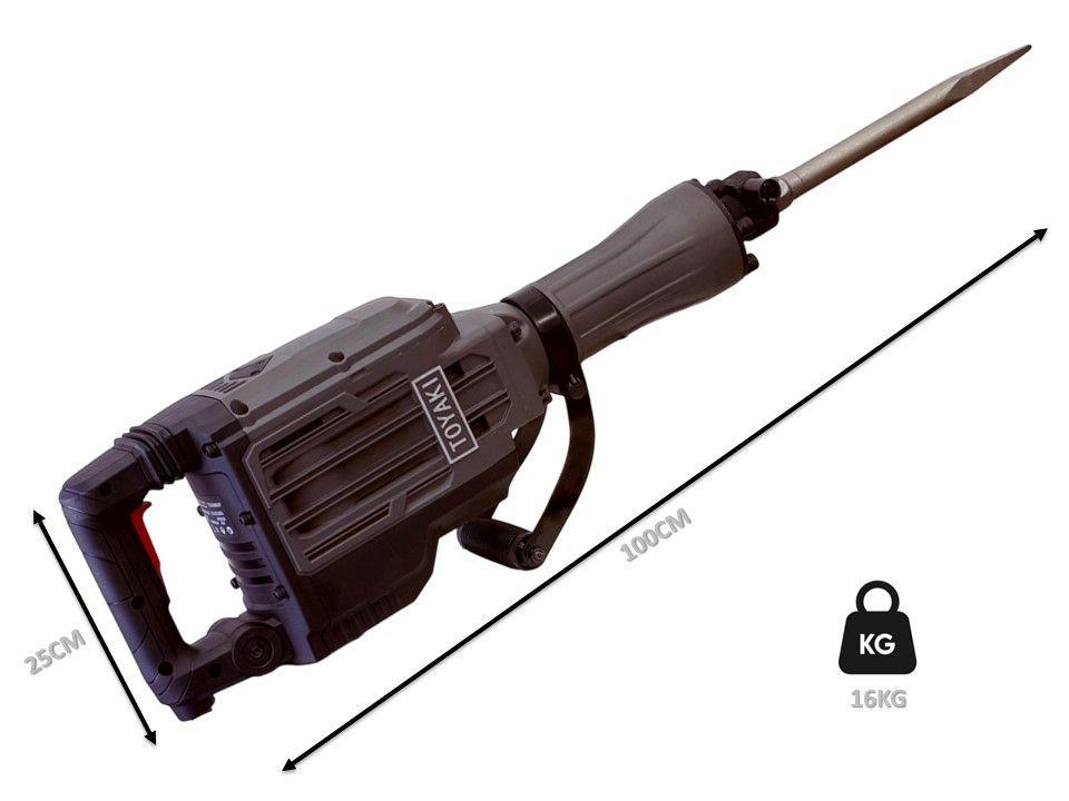 Martillo Demoledor Cango 16kg 50j 2300w Profesional Lic. Jap -2