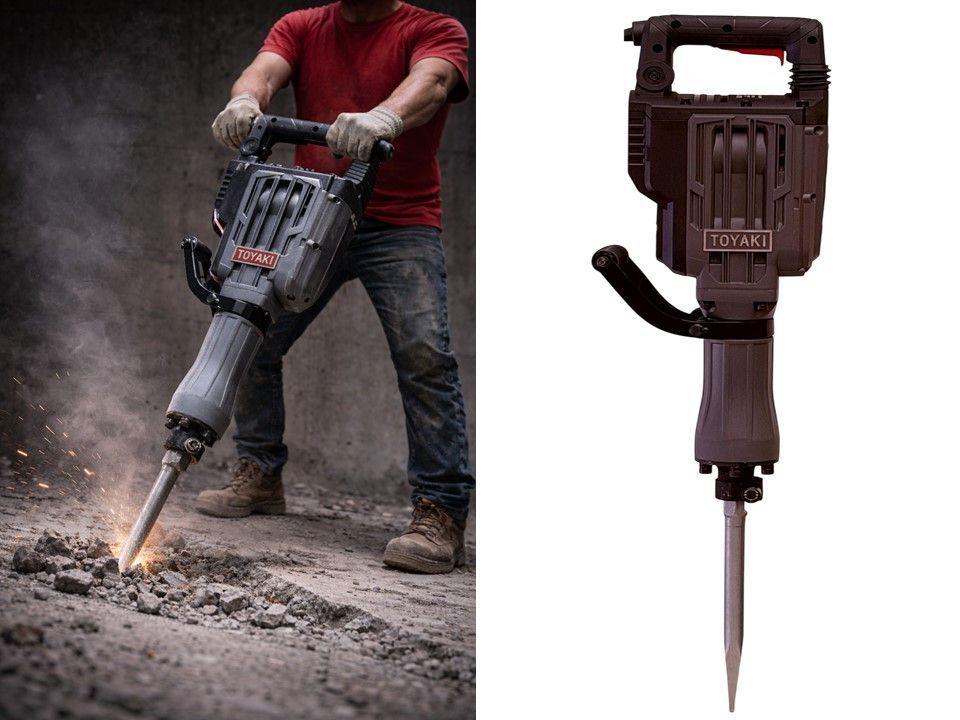 Martillo Demoledor Cango 16kg 50j 2300w Profesional Lic. Jap -4