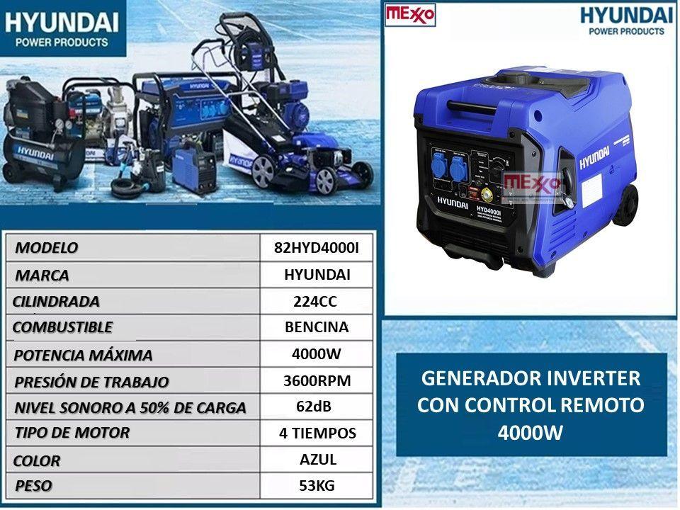 Generador Inverter 4000w Control Remoto Hyundai Sec-3