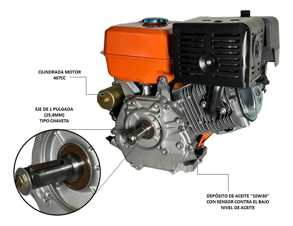Motor Bencinero 15hp Eje 25.4mm Part. Eléctrica Bat. Lutian-2
