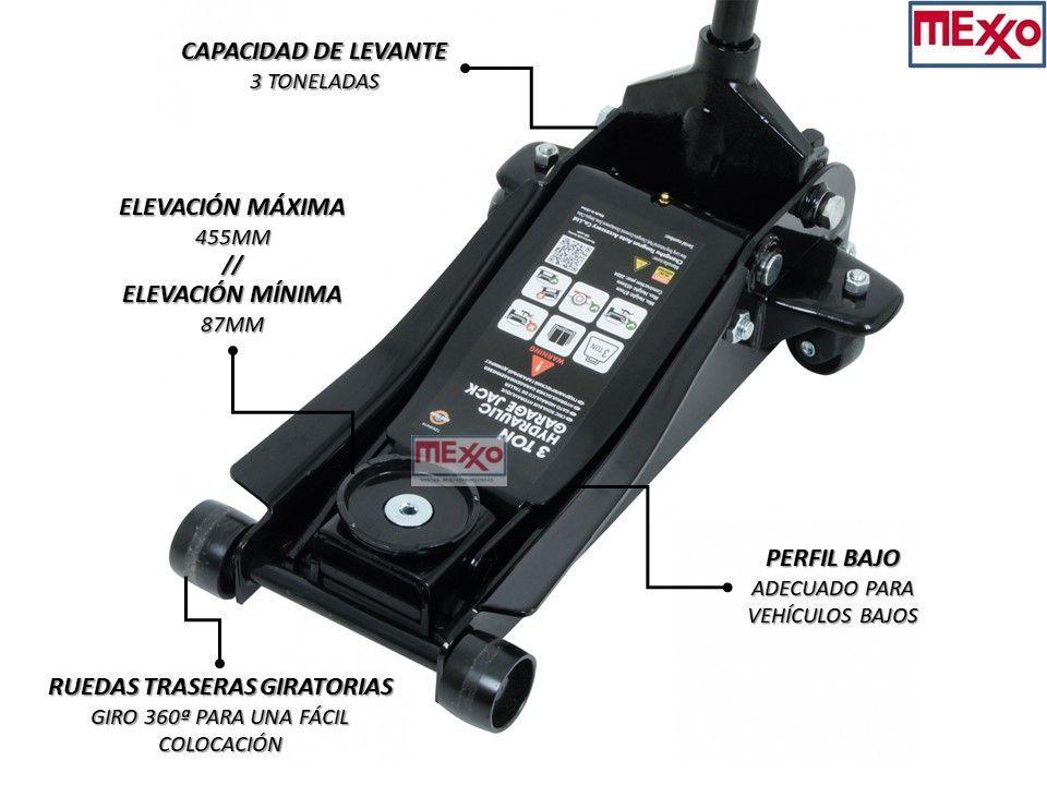 Gata Hidráulica Tipo Caimán 3 Toneladas Perfil Bajo-1