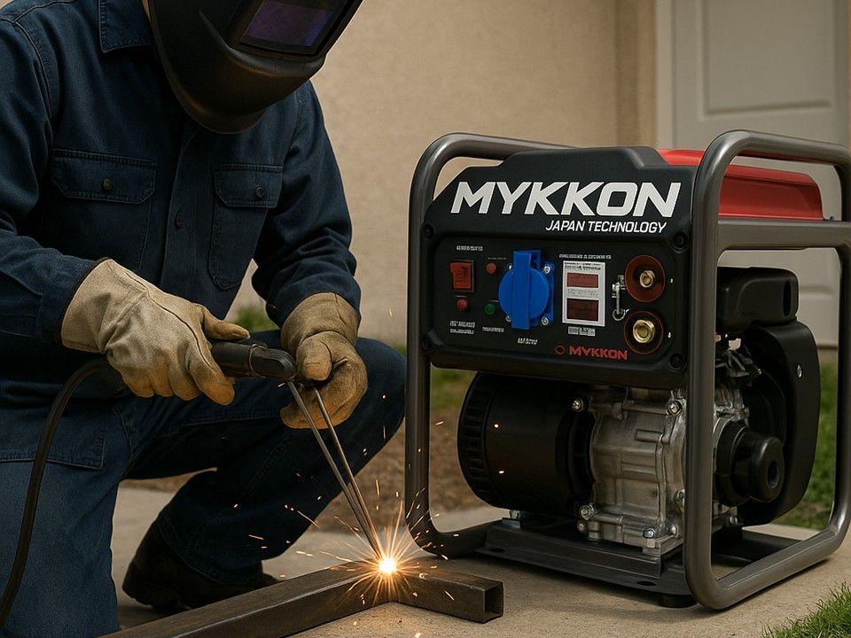 Motosoldadora Bencinera 1100w 145a Monofásica Mykkon-5