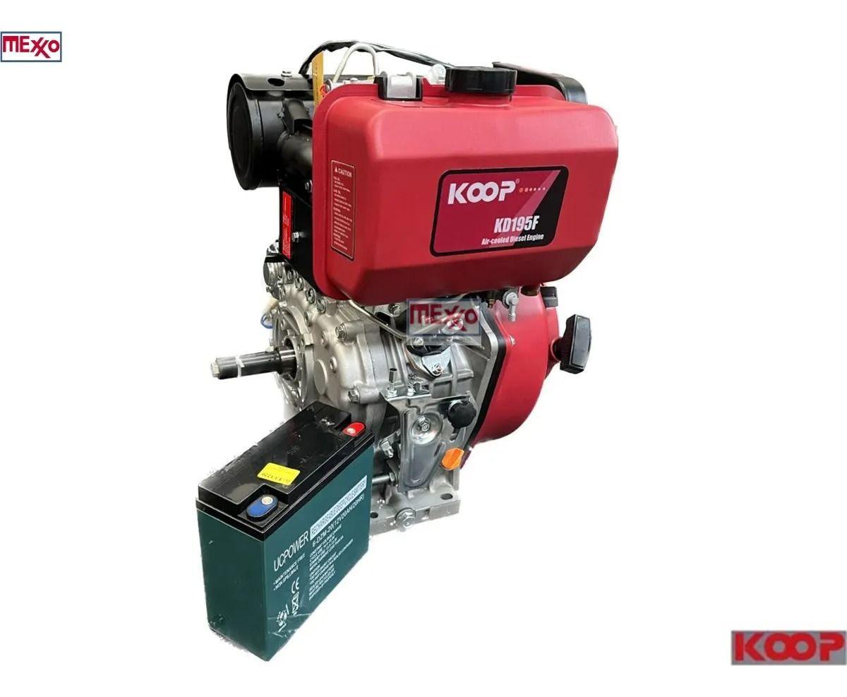Motor Diesel 13hp Partida Eléctrica Con Batería -3