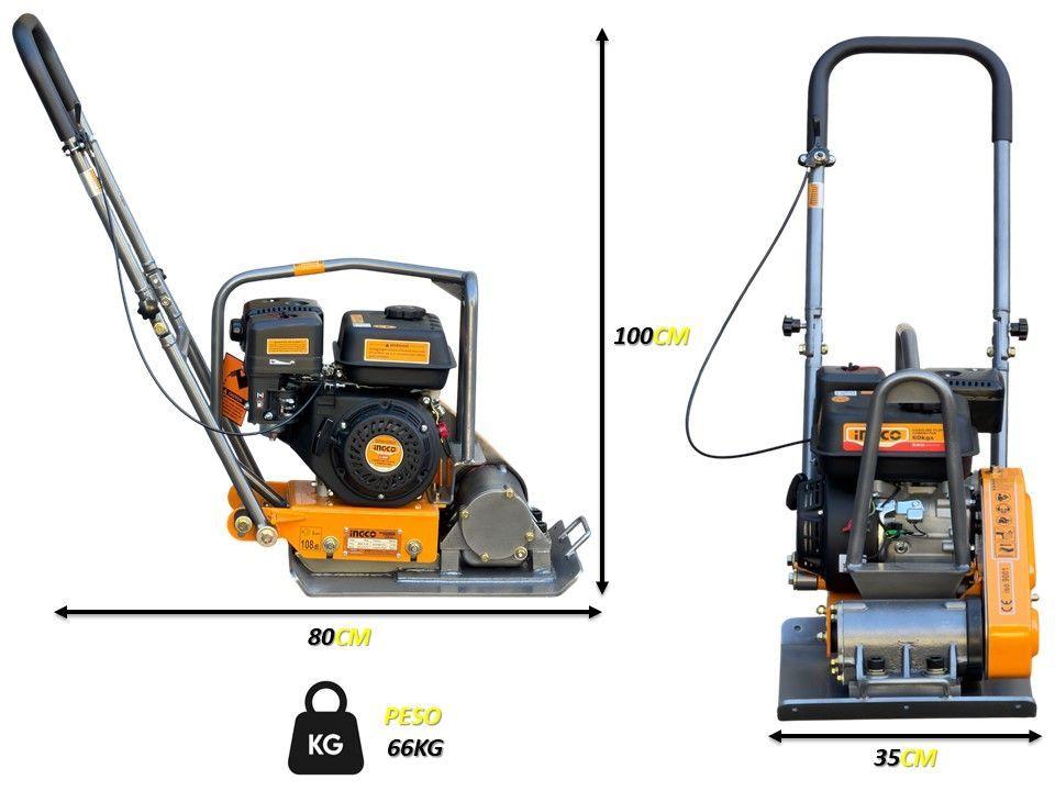 Placa Compactadora 60kg 6 5hp Ingco Ind-2