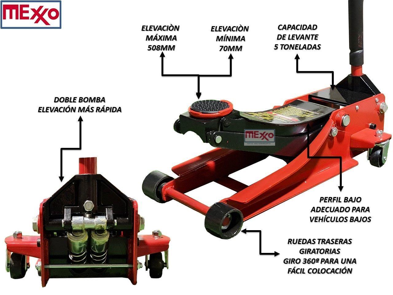 Gata Hidráulica Tipo Caimán 5ton Perfil Bajo Work Tools-2