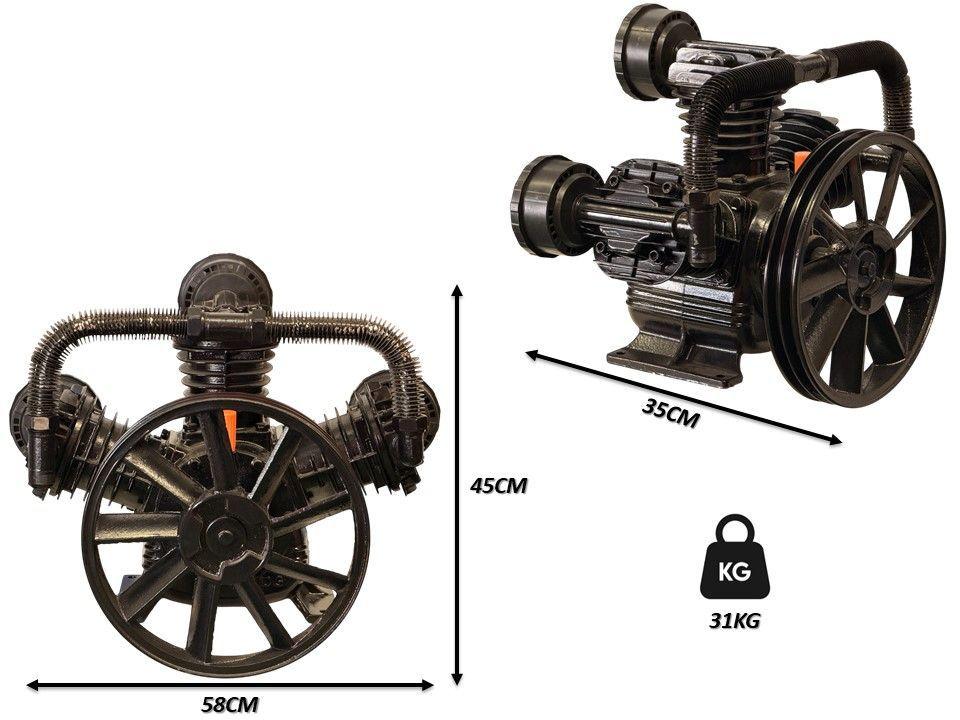 Cabezal De Compresor 7.5hp, 3 Pistones Profesional-2