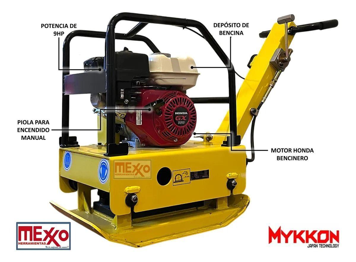 Placa Compactadora Reversible Bencinera 9hp 180kg-5