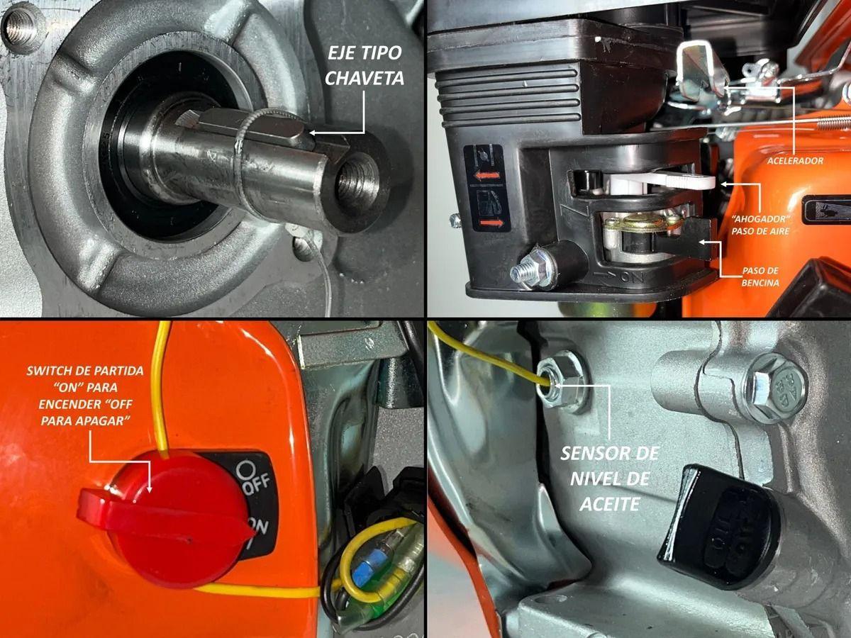 Motor Estacionario 6.5hp Bencinero Eje 20mm Licencia Japon-4