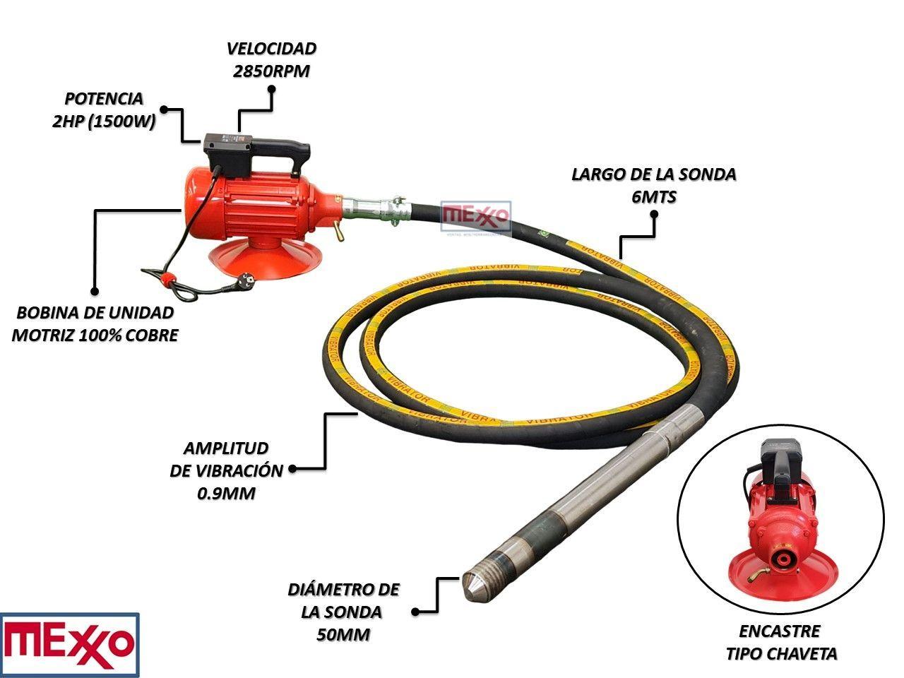 Sonda vibradora de inmersión 2hp, 6mts/50mm-1