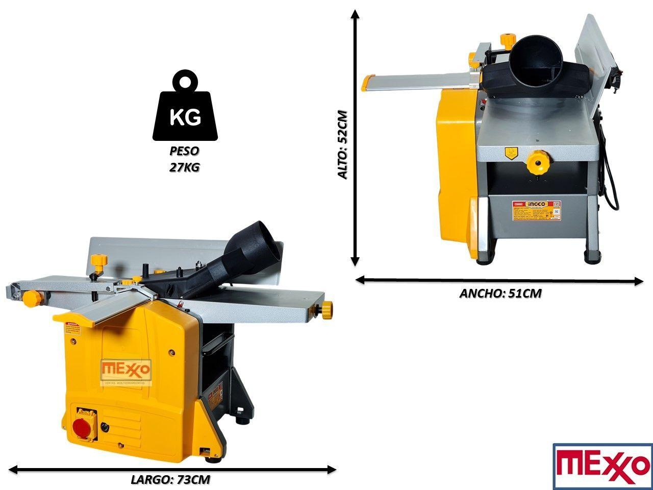 Cepilladora Y Canteadora De Banco 1500w Ingco-2