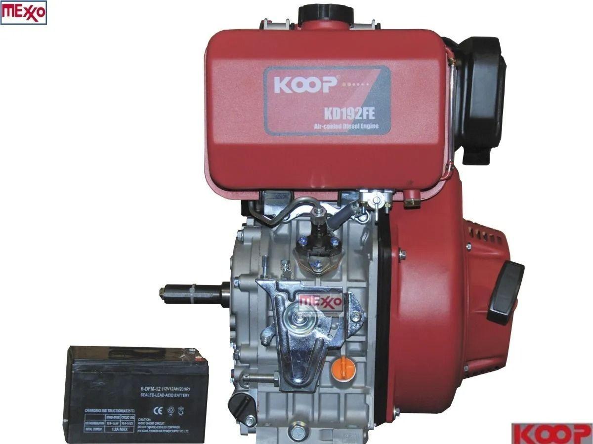 Motor Diesel 12hp, Partida Eléctrica Con Batería-2