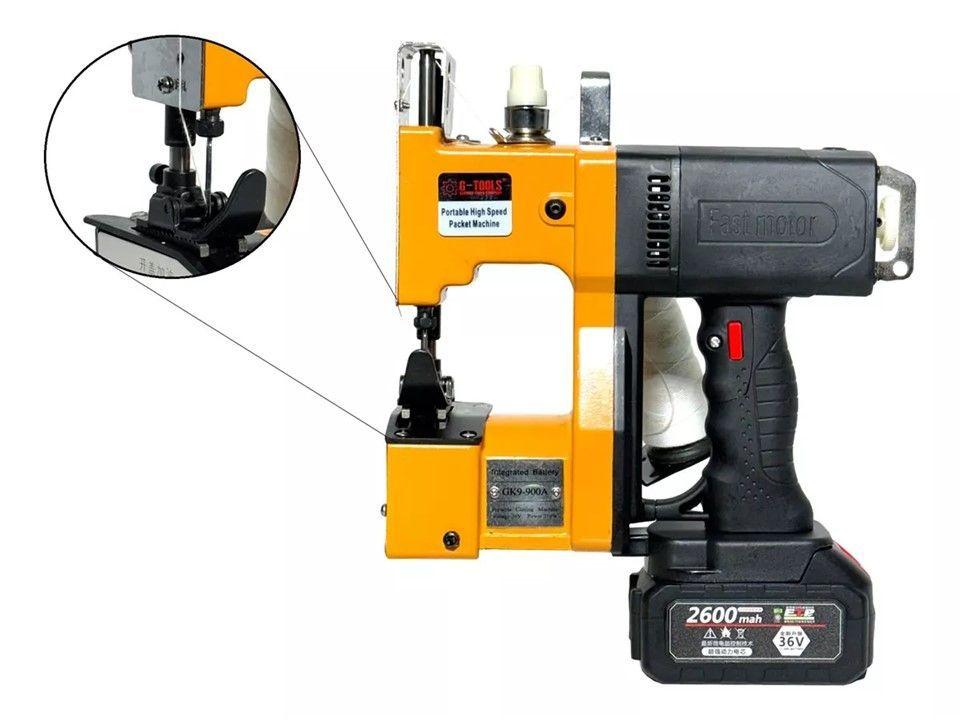 Maquina Cosedora De Sacos Inalámbrica 2600mah 36v-3