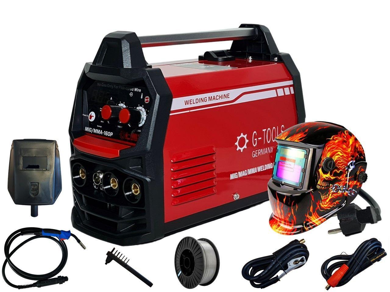 Maquina De Soldar Mig/mma Inverter 160amp + Máscara Fotosensible-0