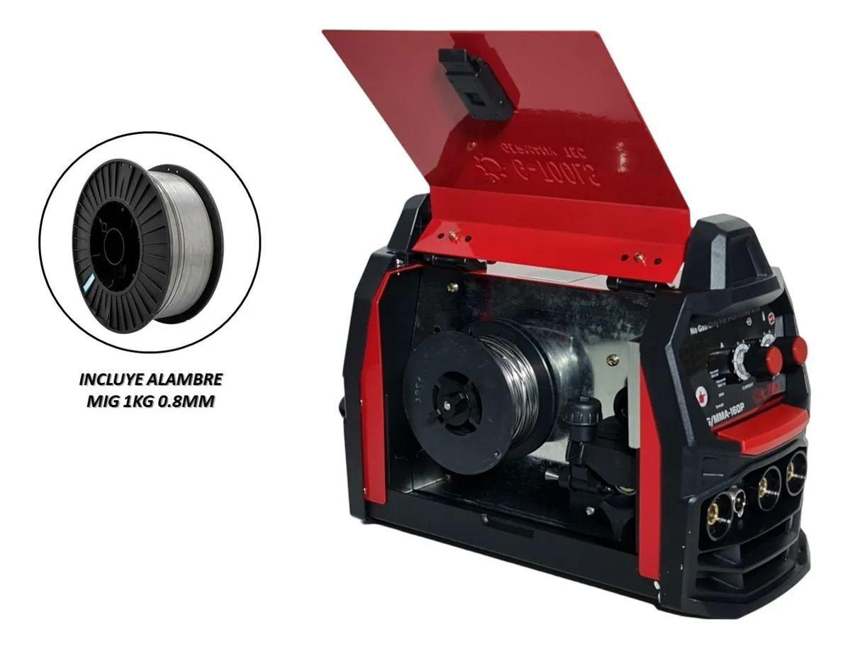 Maquina De Soldar Mig/mma Inverter 160amp + Máscara Fotosensible-2