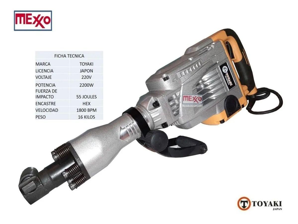Martillo Demoledor Cango 2200w 16kg 55 Joules-2