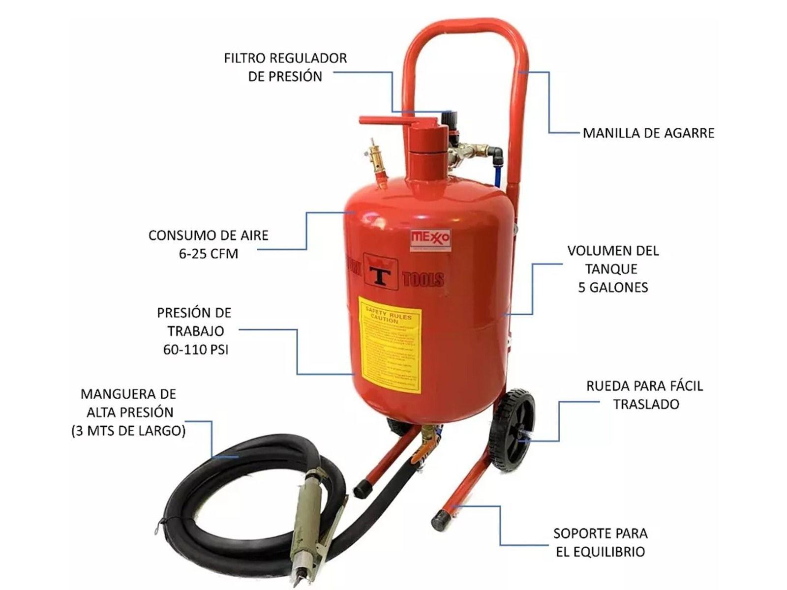 Carro Arenador Portátil 5 Galones De Aire -2
