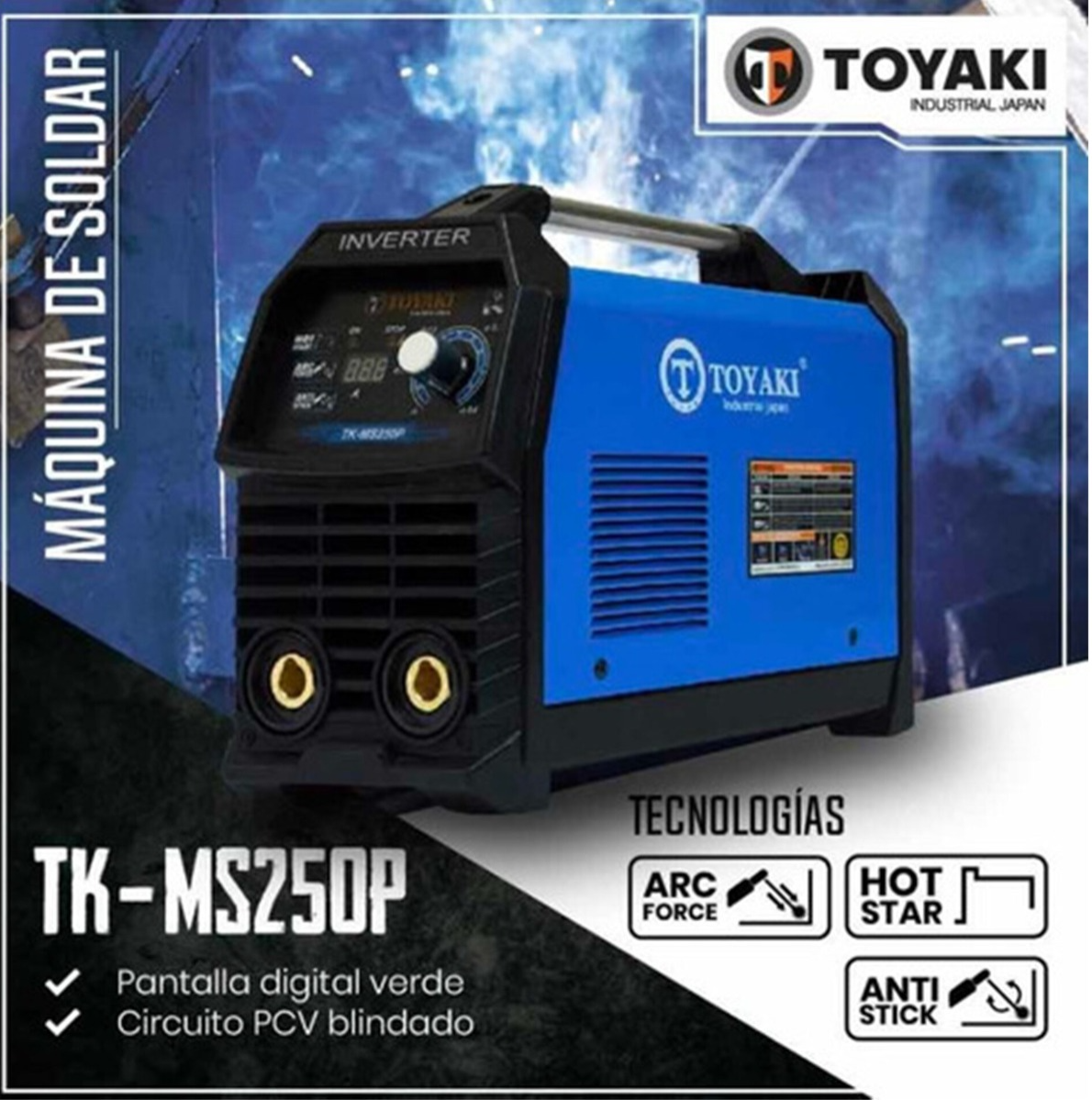 Máquina De Soldar 250amp Inverter Toyaki Japón Tkms250p-2