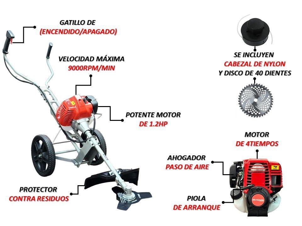 Desbrozadora Y Orilladora Con Ruedas 4 Tiempos Lic. Jap-1